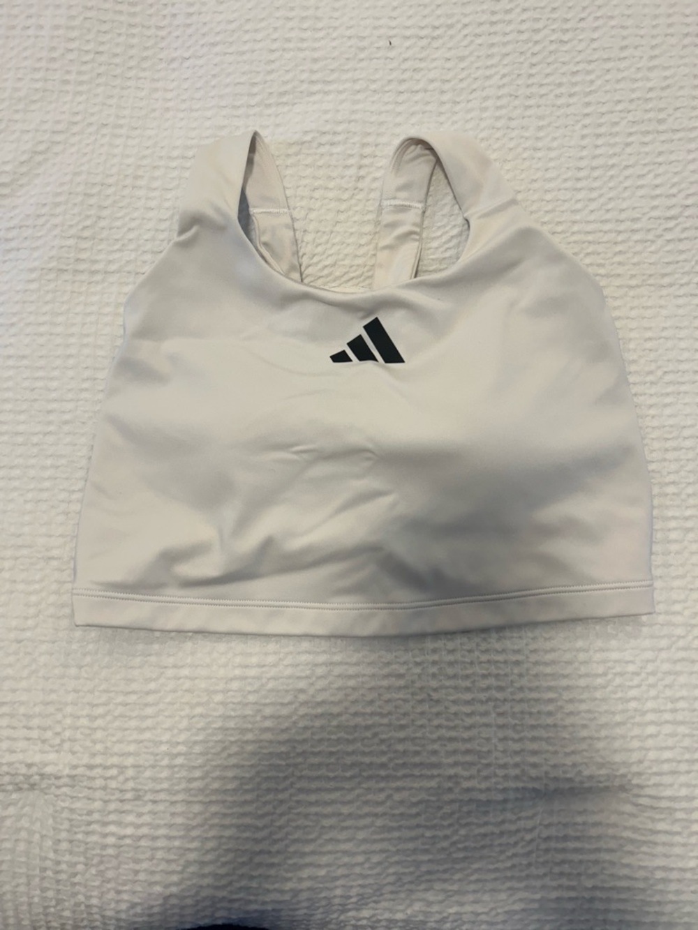 adidas White Medium sport sport bra